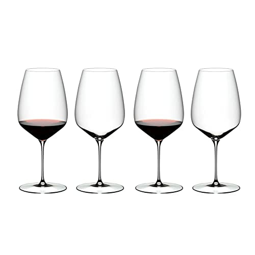 Riedel Veloce 4-Piece Crystal Cabernet/Merlot Wine Glass Set, 29.1 Oz - Kitchen Universe