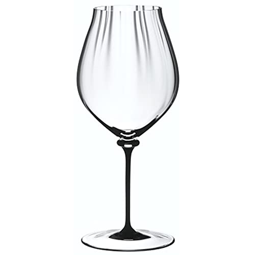 Riedel 2-Piece Set Fatto A Mano Performance Champagne Glass, Black Stem, 29.2 Oz - Kitchen Universe
