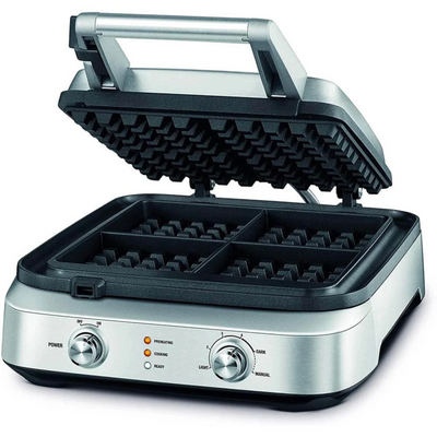 Breville The Smart Waffle 4-Slice Stainless Steel Waffle Maker - Kitchen Universe