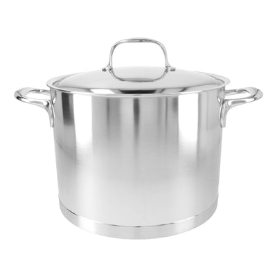 Demeyere Atlantis 7-Ply Stainless Steel Stock Pot With Lid, 8.5-Quart - Kitchen Universe