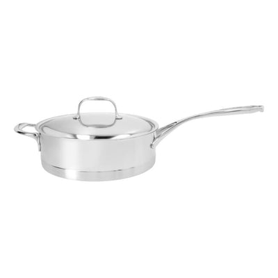 Demeyere Atlantis 7-Ply Stainless Steel Sauté Pan With Helper Handle And Lid, 5.7-Quart - Kitchen Universe