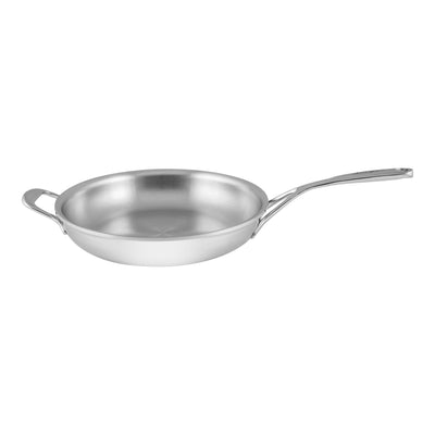 Demeyere Atlantis 7-Ply Stainless Steel Fry Pan With Helper Handle, 12.6-inch - Kitchen Universe