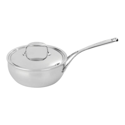 Demeyere Atlantis 7-Ply Stainless Steel Saucier Pan, 2-Quart - Kitchen Universe