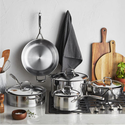 Demeyere Atlantis 7-Ply Stainless Steel 9-Piece Cookware Set - Kitchen Universe