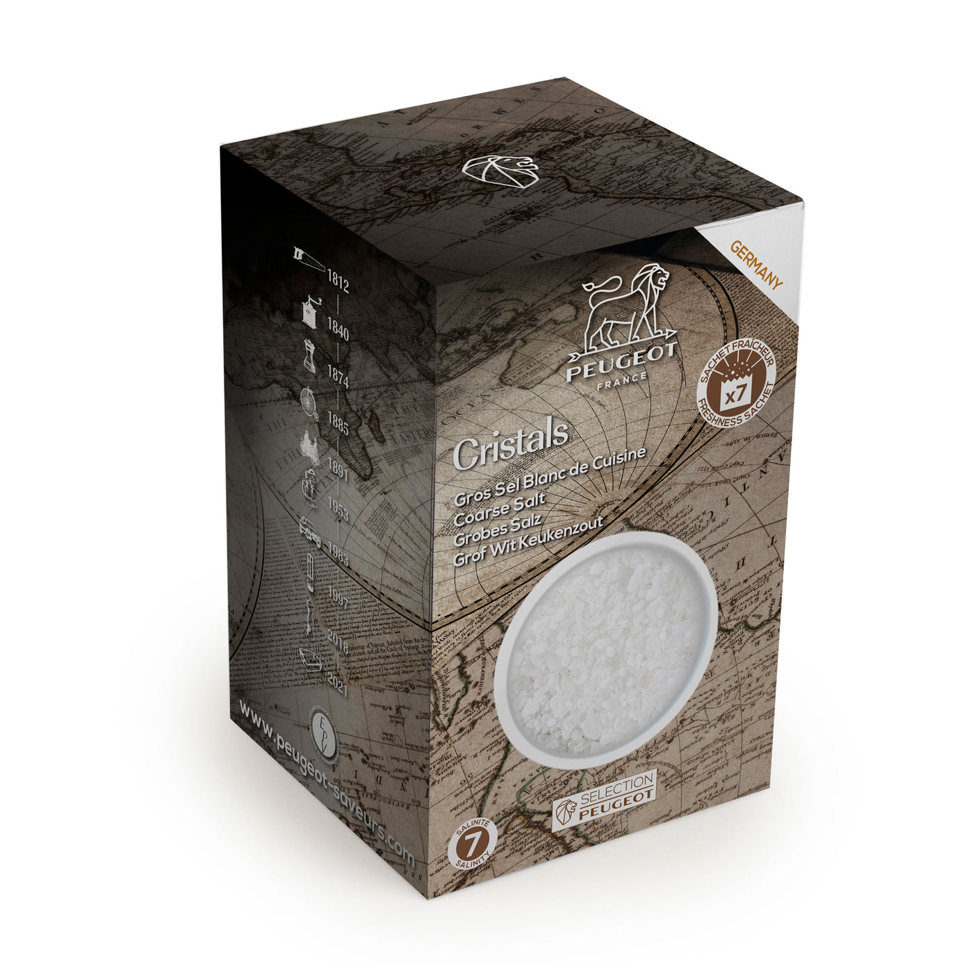 Peugeot Coarse White Salt, 350 gr - Kitchen Universe