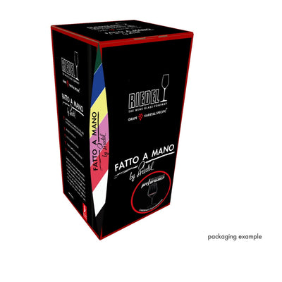 Riedel Fatto A Mano Performance Cabernet/Sauvignon Wine Glass with Black Base, 28 Oz