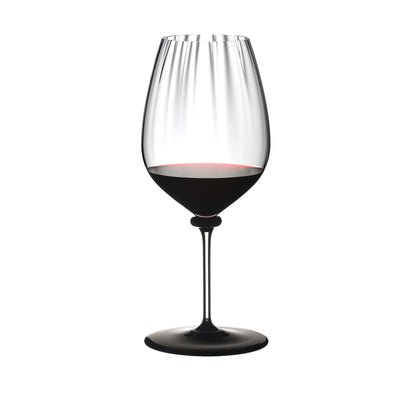 Riedel Fatto A Mano Performance Cabernet/Sauvignon Wine Glass with Black Base, 28 Oz