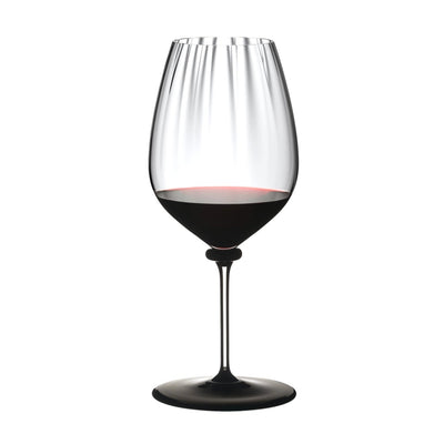 Riedel Fatto A Mano Performance 4-Piece Cabernet/Sauvignon Wine Glass with Black Base Set, 28 Oz - Kitchen Universe