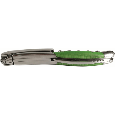 Laguiole en Aubrac Deluxe Sommelier Waiter's Corkscrew with Juma Green Handle - Kitchen Universe