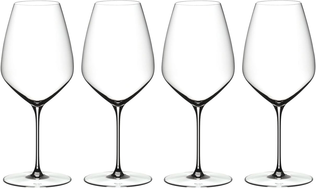 Riedel Veloce 4-Piece Crystal Syrah/Shiraz Wine Glass Set, 25.4 Oz