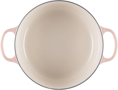 Le Creuset Signature Enameled Cast Iron Round Dutch Oven, 7.25-Quart, Peche - Kitchen Universe