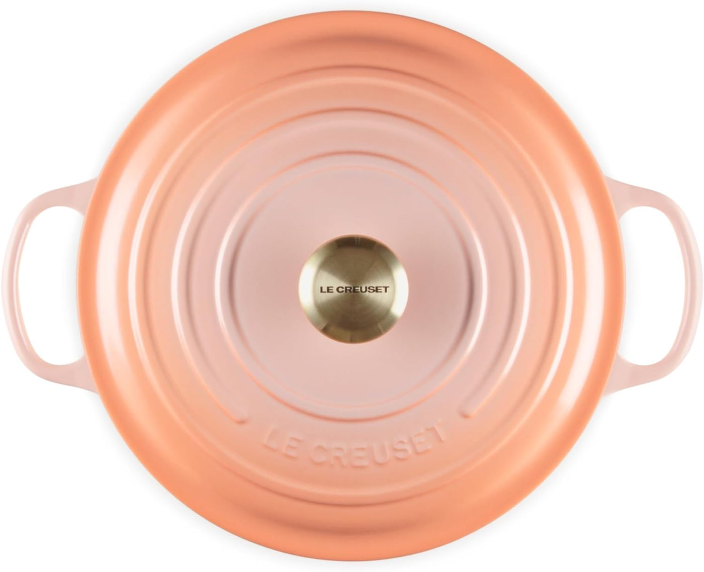 Le Creuset Signature Enameled Cast Iron Round Dutch Oven, 7.25-Quart, Peche - Kitchen Universe