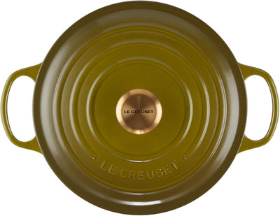 Le Creuset Signature Enameled Cast Iron Sauteuse, 3.5-Qt, Olive - Kitchen Universe