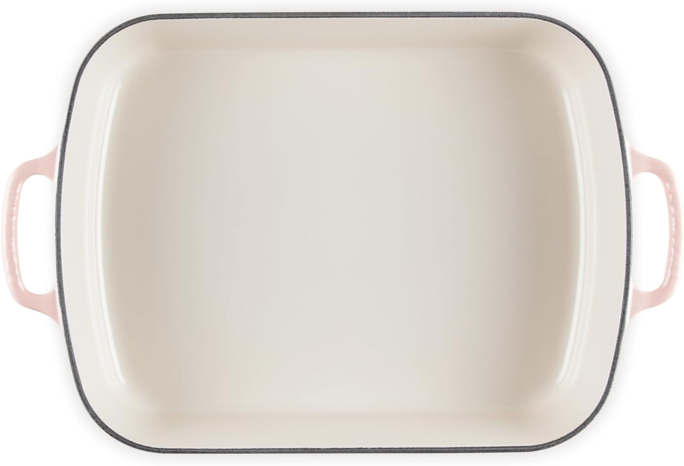 Le Creuset Signature Enameled Cast Iron Rectangular Roasting Pan, 5.25-Quart, Peche - Kitchen Universe