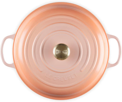 Le Creuset Signature Enameled Cast Iron Braiser, 5-Quart, Peche - Kitchen Universe