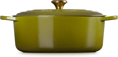 Le Creuset Signature Enameled Cast Iron Oval Dutch Oven, 6.75-Quart, Olive - Kitchen Universe