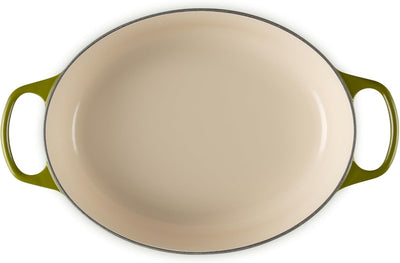 Le Creuset Signature Enameled Cast Iron Oval Dutch Oven, 6.75-Quart, Olive - Kitchen Universe
