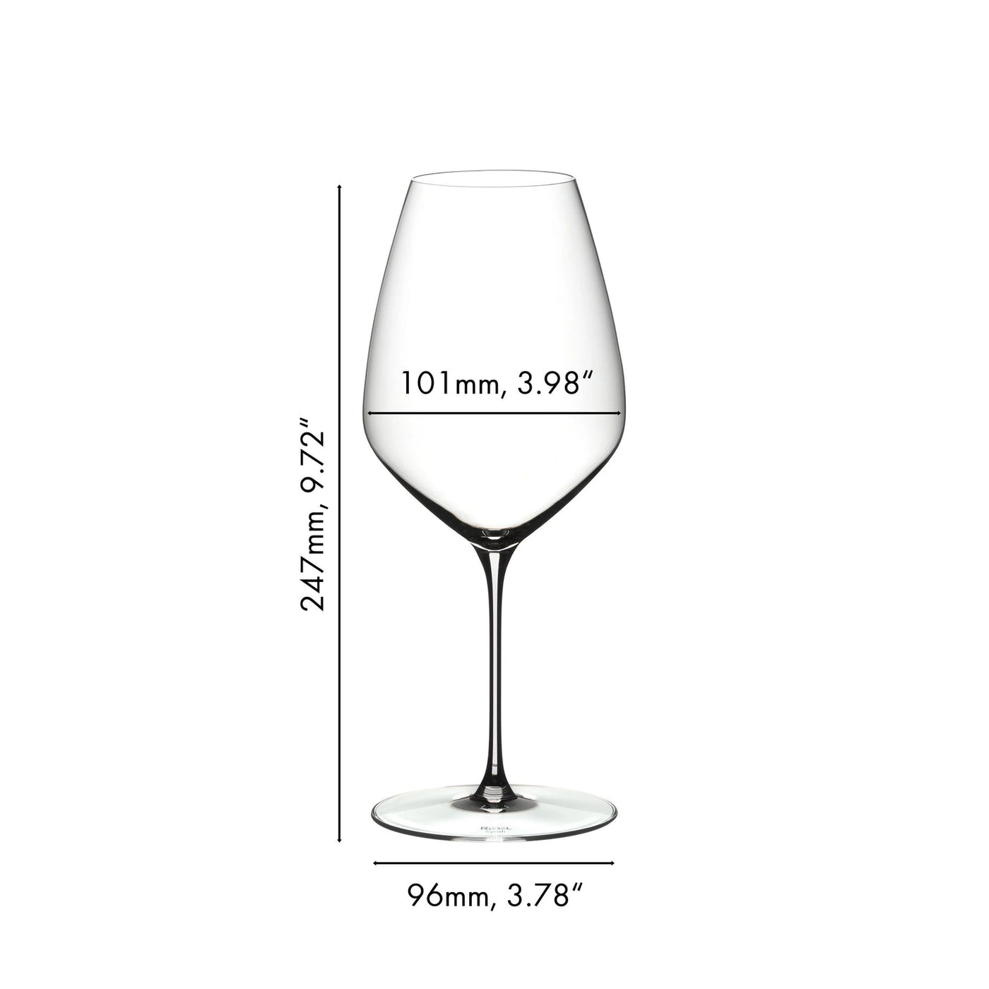 Riedel Veloce 2-Piece Crystal Syrah/Shiraz Wine Glass Set, 25.4 Oz