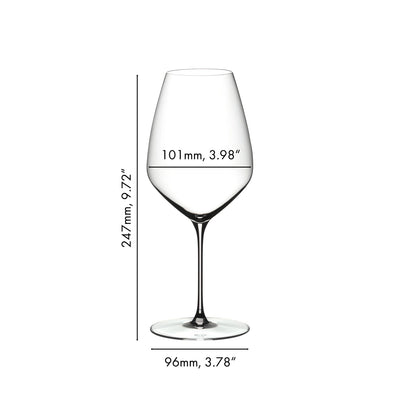 Riedel Veloce 2-Piece Crystal Syrah/Shiraz Wine Glass Set, 25.4 Oz