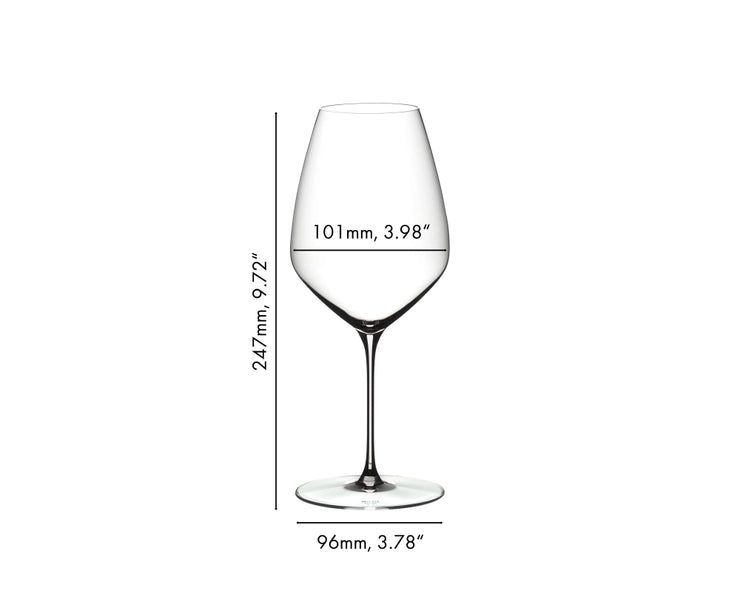 Riedel Veloce 4-Piece Crystal Syrah/Shiraz Wine Glass Set, 25.4 Oz