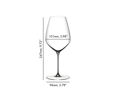 Riedel Veloce 4-Piece Crystal Syrah/Shiraz Wine Glass Set, 25.4 Oz