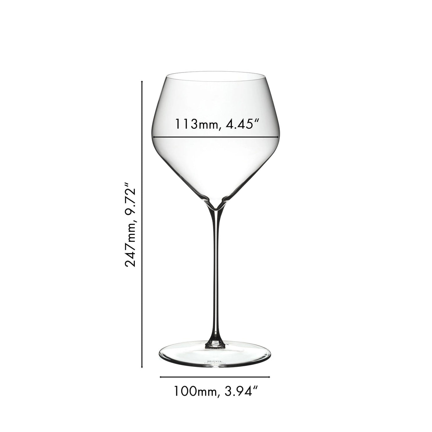 Riedel Veloce 4-Piece Crystal Chardonnay Wine Glass Set, 23 Oz