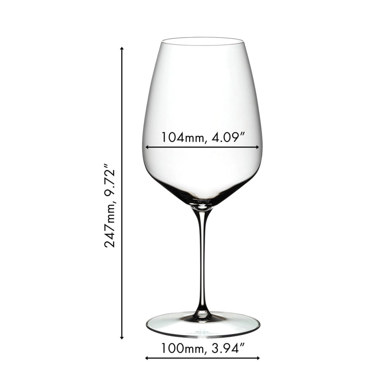 Riedel Veloce 2-Piece Crystal Cabernet/Merlot Wine Glass Set, 29.1 Oz