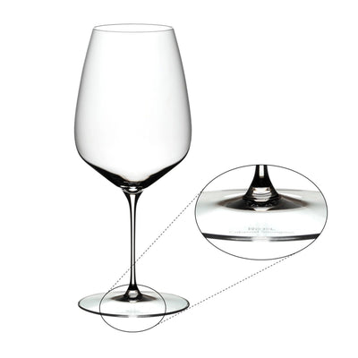 Riedel Veloce 2-Piece Crystal Cabernet/Merlot Wine Glass Set, 29.1 Oz
