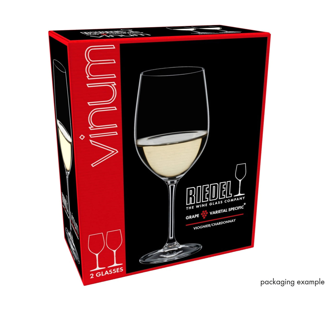 Riedel Vinum 2-Piece Set Crystal Viognier/Chardonnay Wine Set, 12.4 Oz