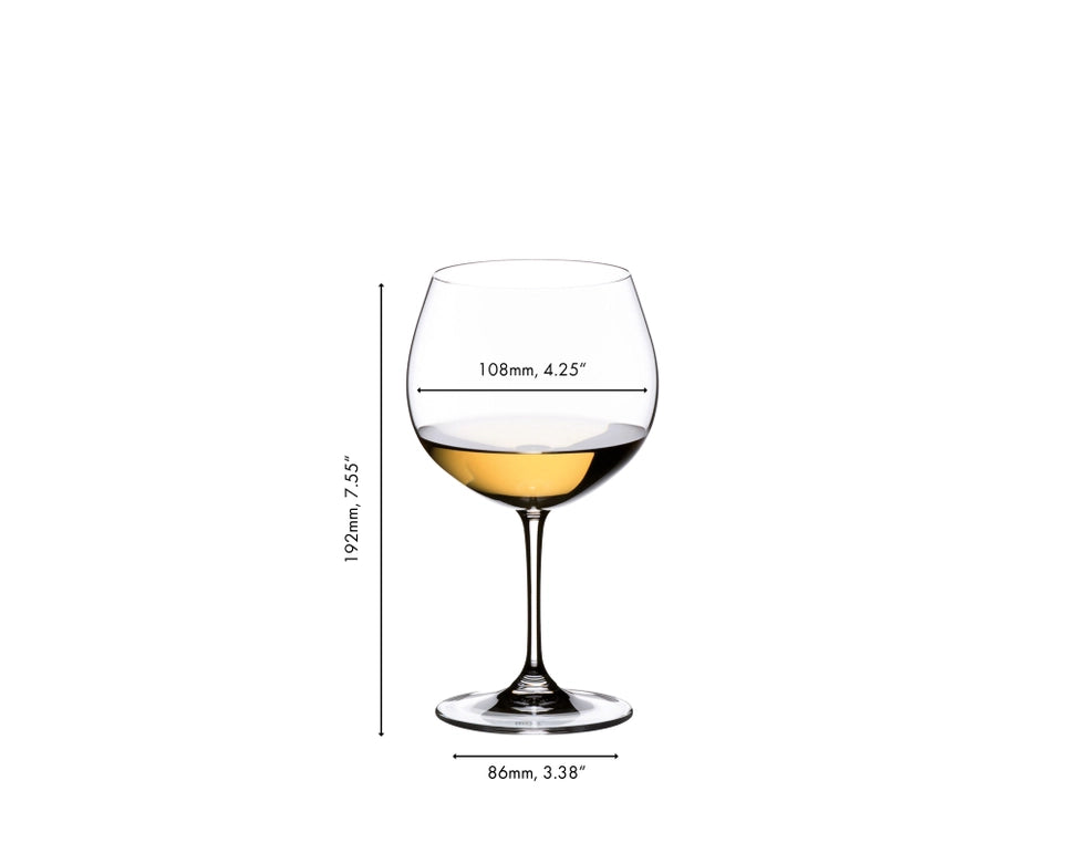 Riedel Vinum 2-Piece Crystal Oaked Chardonnay/Montrachet Wine Glass Set, 21 Oz - Kitchen Universe