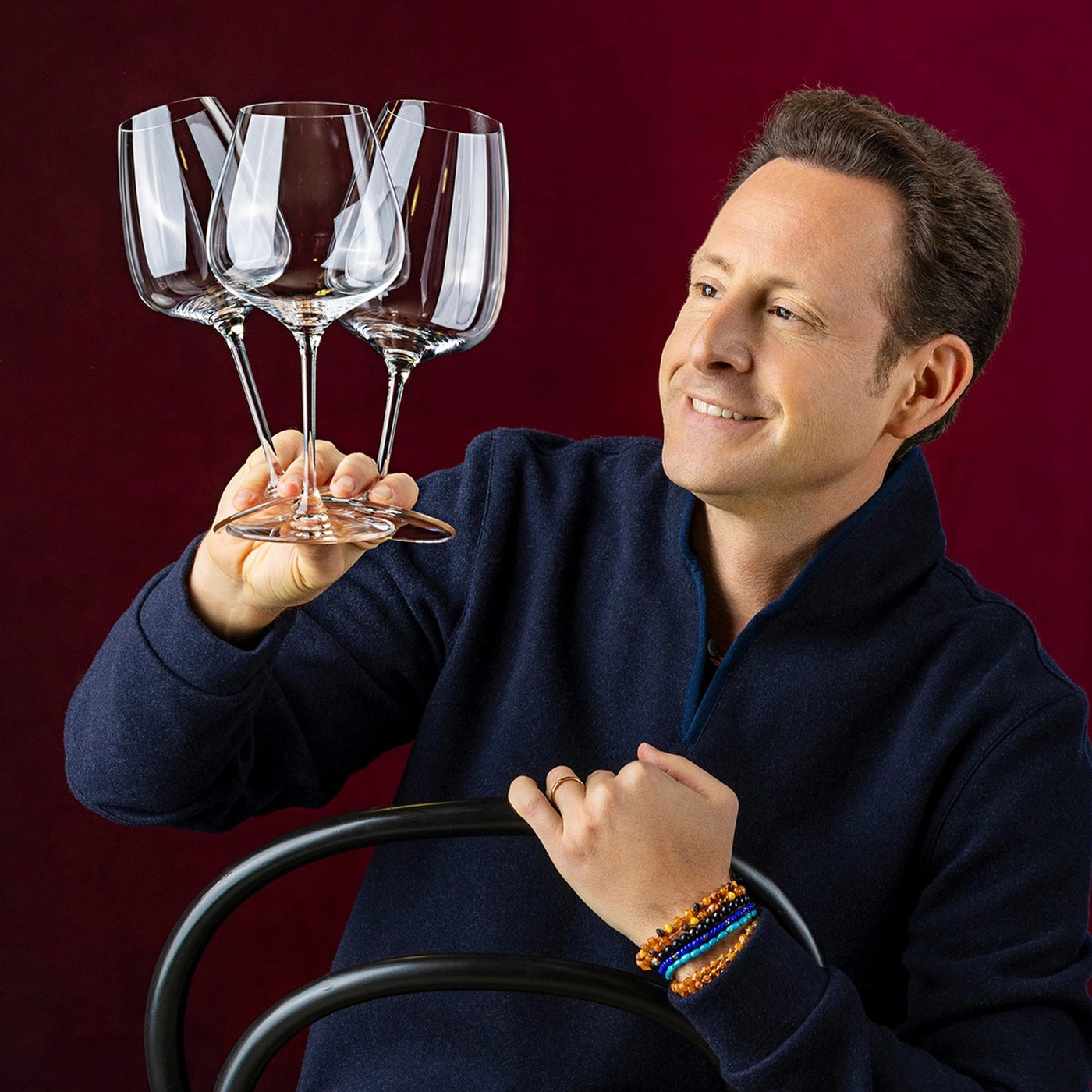 Riedel Grape@Riedel 2-Piece Crystal White Wine/Champagne Glass/Spritz Drinks Set, 18 Oz