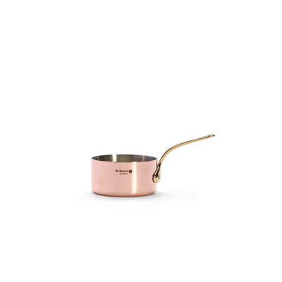 de Buyer Inocuivre Service Copper Saucepan with Bronze Handle, 2.6 qt - Kitchen Universe