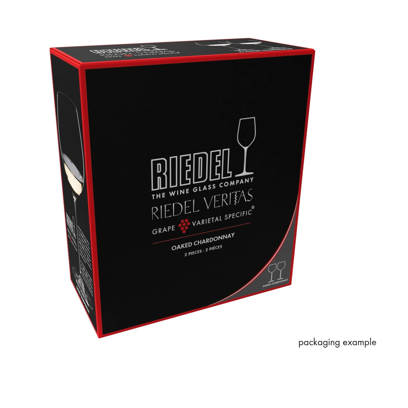 Riedel Veritas 4-Piece Crystal Chardonnay Wine Glass Set, 23 Oz