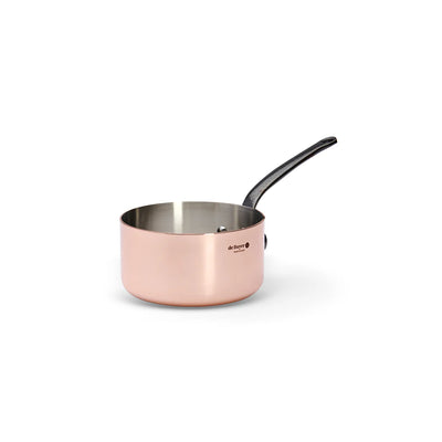 de Buyer Inocuivre Tradition Copper Saucepan With Cast Iron Handle, 1.9-Quart - Kitchen Universe