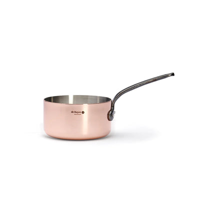 de Buyer Inocuivre Tradition Copper Saucepan With Cast Iron Handle, 3.5 qt - Kitchen Universe