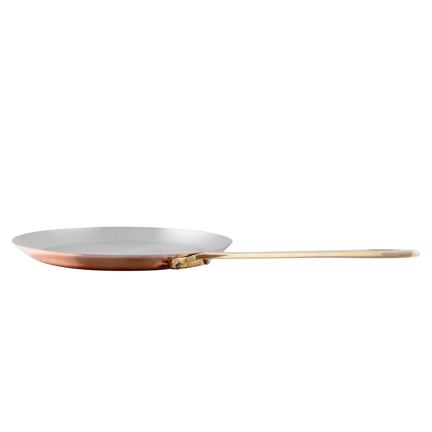 Mauviel M'heritage M150B Copper Crepe Pan with Bronze Handle, 11.8-in - Kitchen Universe