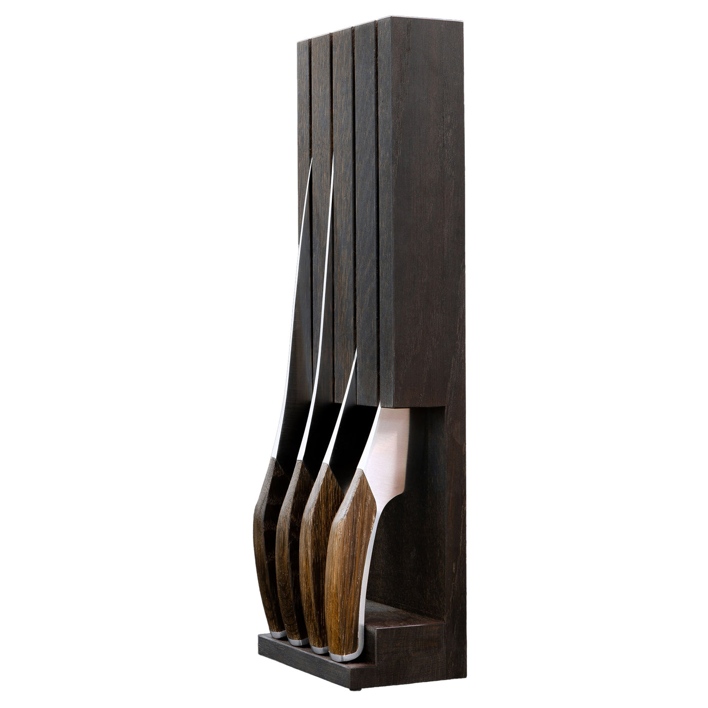 Gude Synchros Knife Block, Smoked Oakwood - Kitchen Universe