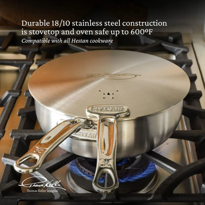 Hestan Thomas Keller Insignia Commercial Clad Stainless Steel Universal Lid, 12.5-in