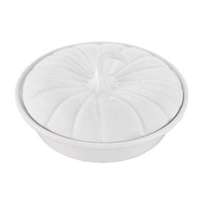 Le Creuset Pumpkin Casserole 9-Inches, White - Kitchen Universe