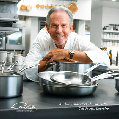 Hestan Thomas Keller Insignia Commercial Clad Stainless Steel Universal Lid, 12.5-in