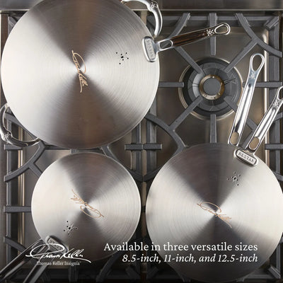Hestan Thomas Keller Insignia Commercial Clad Stainless Steel Universal Lid, 12.5-in