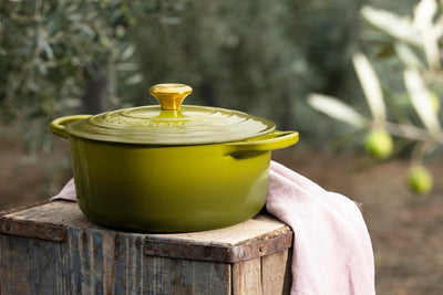Le Creuset Signature Enameled Cast Iron Round Dutch Oven, 7.25-Quart, Olive - Kitchen Universe