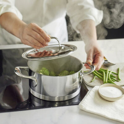 Demeyere Atlantis 7-Ply Stainless Steel 9-Piece Cookware Set - Kitchen Universe