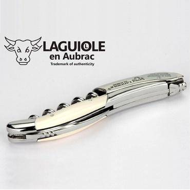 Laguiole en Aubrac Luxury Sommelier Waiter's Corkscrew with Mammoth Ivory Handle - Kitchen Universe