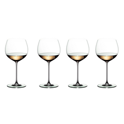 Riedel Veritas 4-Piece Crystal Chardonnay Wine Glass, 23 Oz - Kitchen Universe