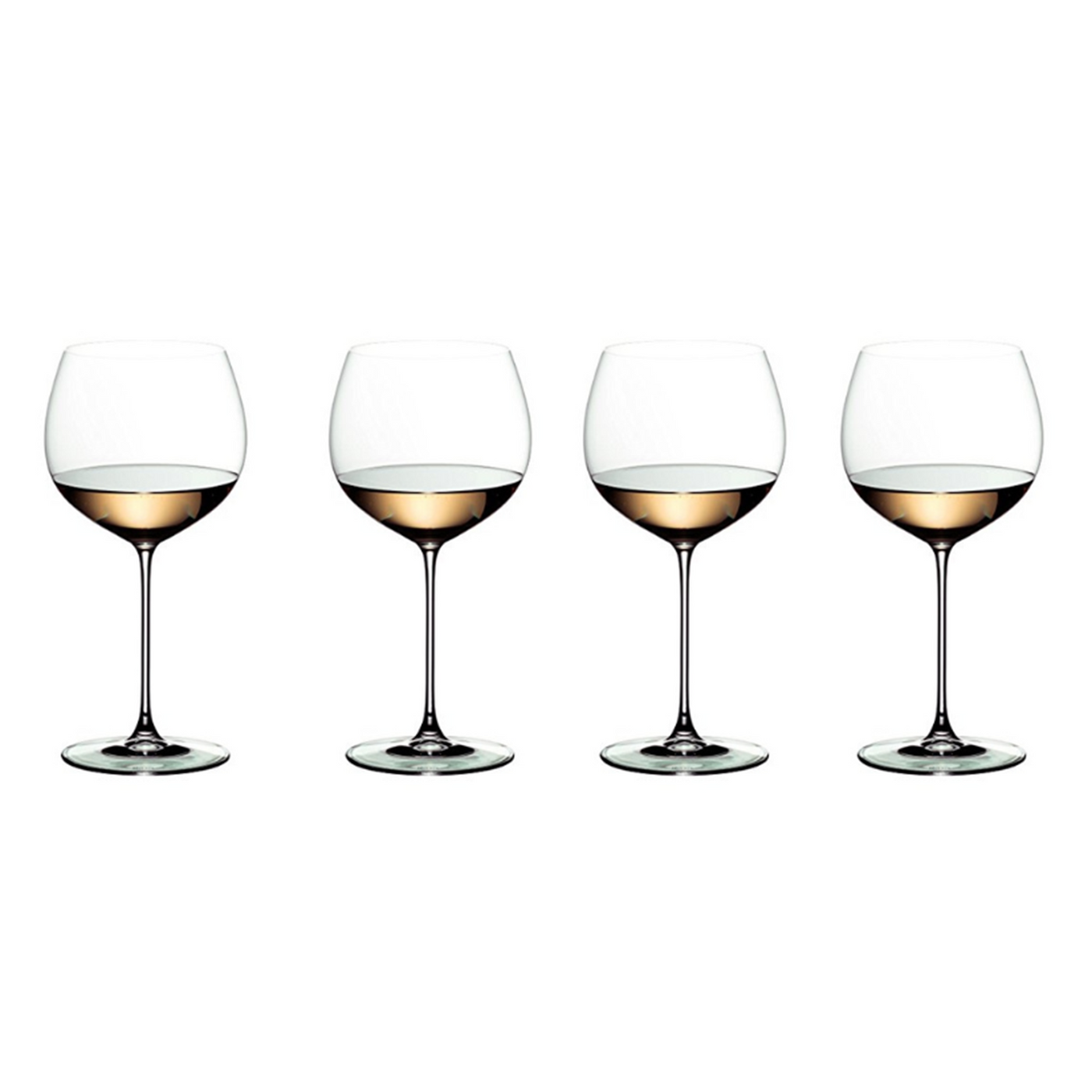 Riedel Veritas 4-Piece Crystal Chardonnay Wine Glass Set, 23 Oz