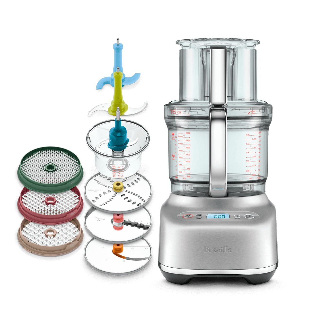 Breville Brushed Stainless Steel the Paradice 16 Food Processor - Kitchen Universe