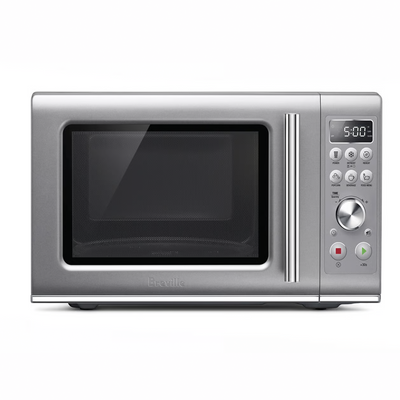 Breville Brushed Stainless Steel Compact Wave Soft Close Microwave - Kitchen Universe