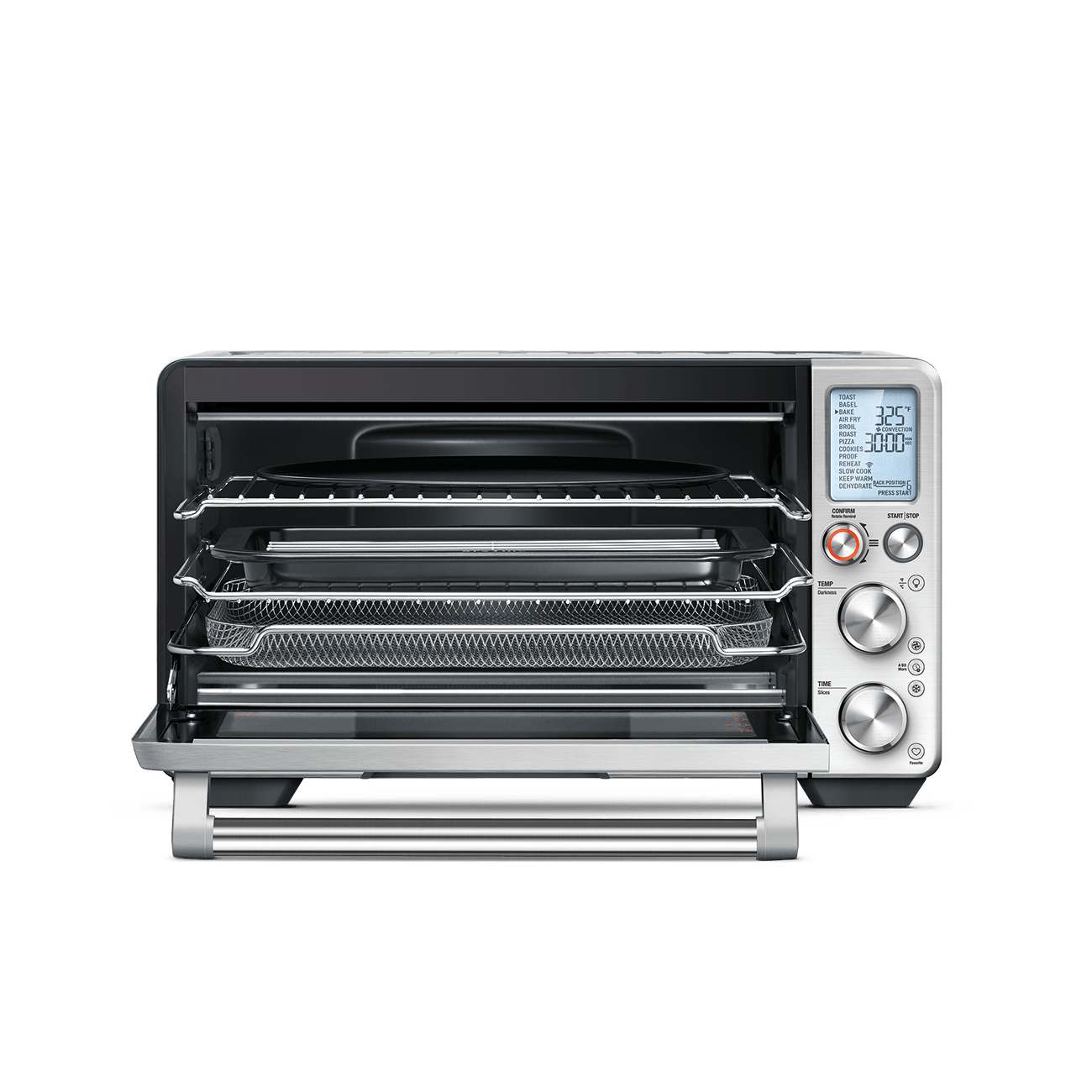 The Breville Joule® Brushed Stainless Steel Oven Air Fryer Pro 21.5" x 17.3" x 12.8" - Kitchen Universe