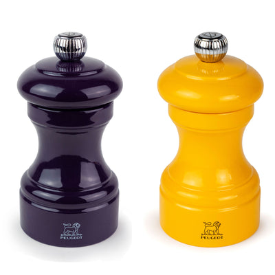 Peugeot Bistro Aubergine and Saffron Pepper & Salt Mill Set, 4-in